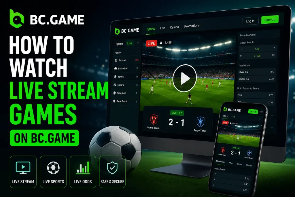 How to Watch Live Stream Games on BC.Game