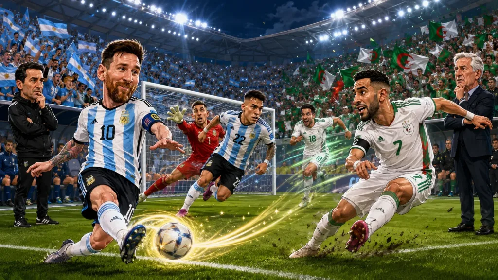 Argentina vs Algeria World Cup 2026 preview with Lionel Messi Riyad Mahrez Lautaro Martinez and Mohammed Amoura