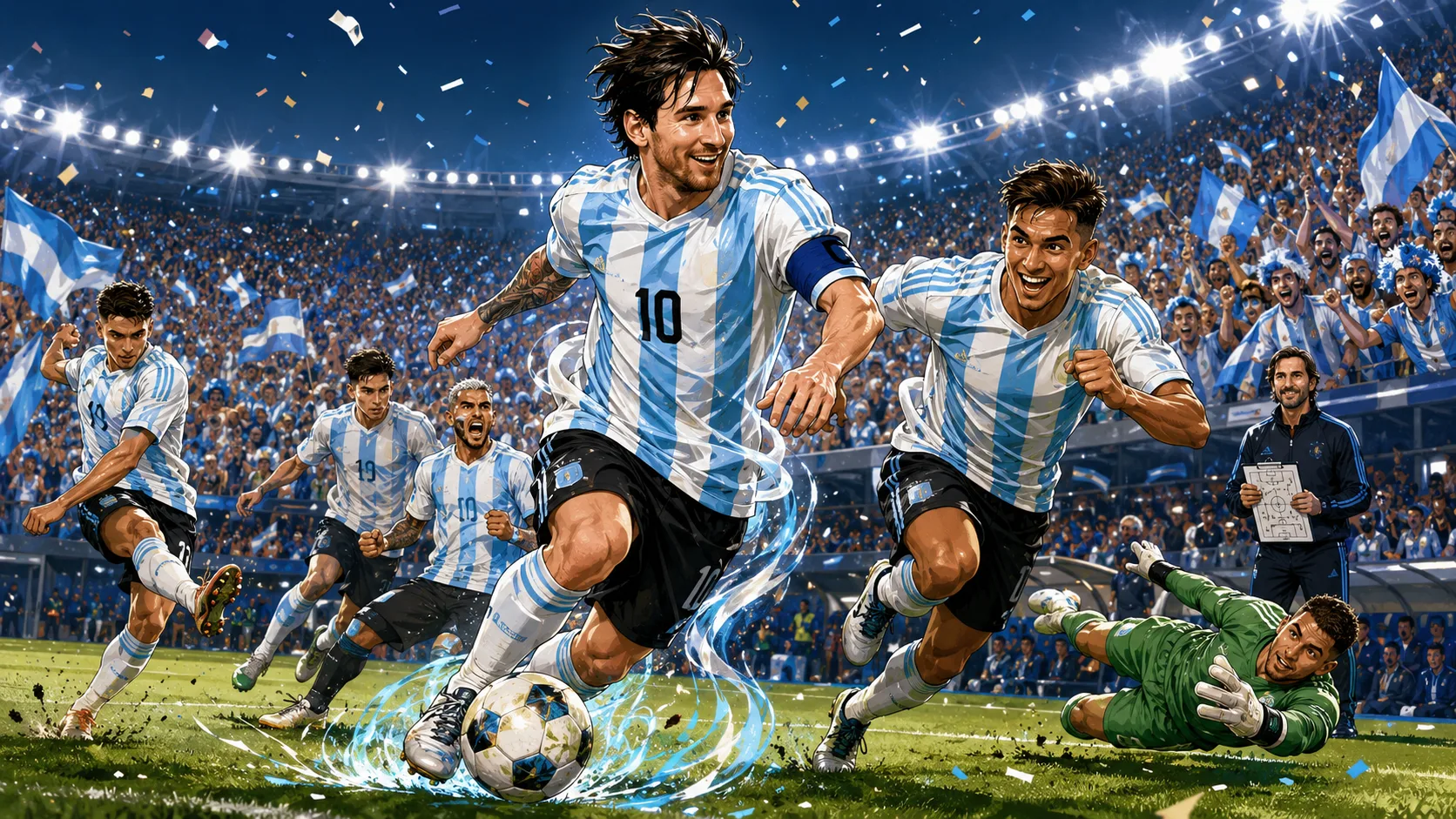 Argentina World Cup 2026 preview with Lionel Messi Julian Alvarez Thiago Almada and Lionel Scaloni