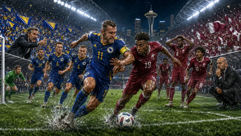 Bosnia-Herzegovina vs Qatar World Cup 2026 preview with Edin Dzeko Akram Afif and Group B knockout hopes