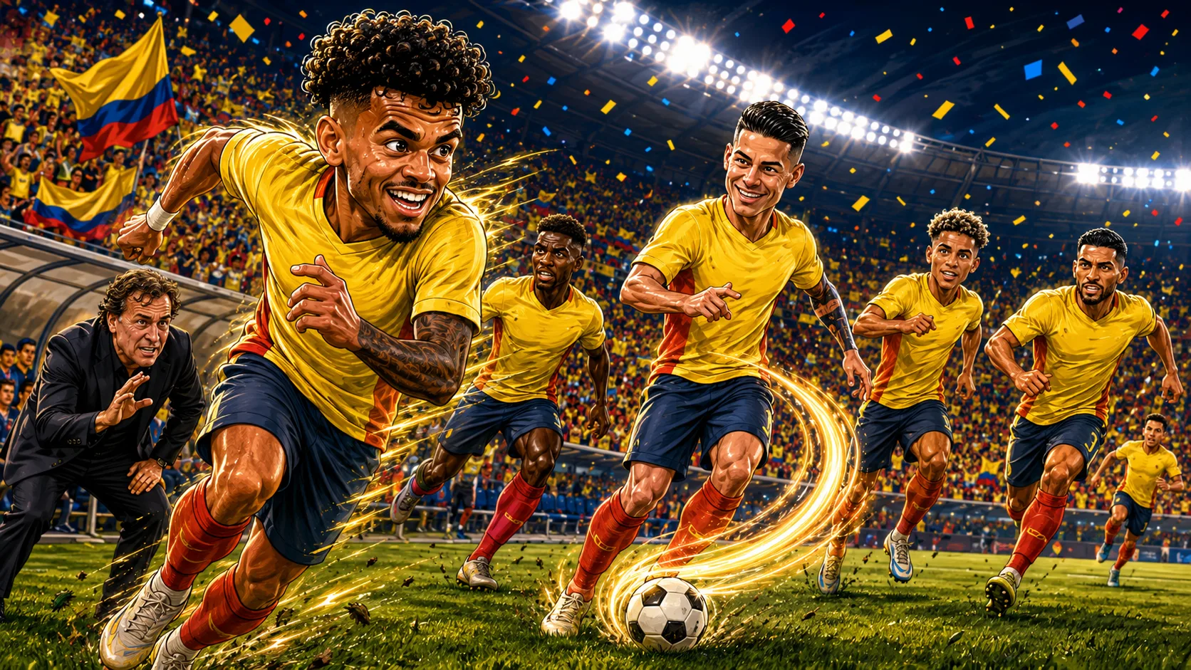 Colombia World Cup 2026 preview with Luis Diaz James Rodriguez Nestor Lorenzo and Jefferson Lerma