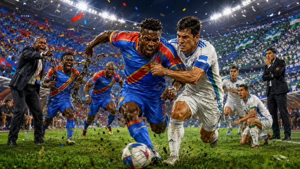 Congo DR vs Uzbekistan World Cup 2026 preview with Leopards and White Wolves players