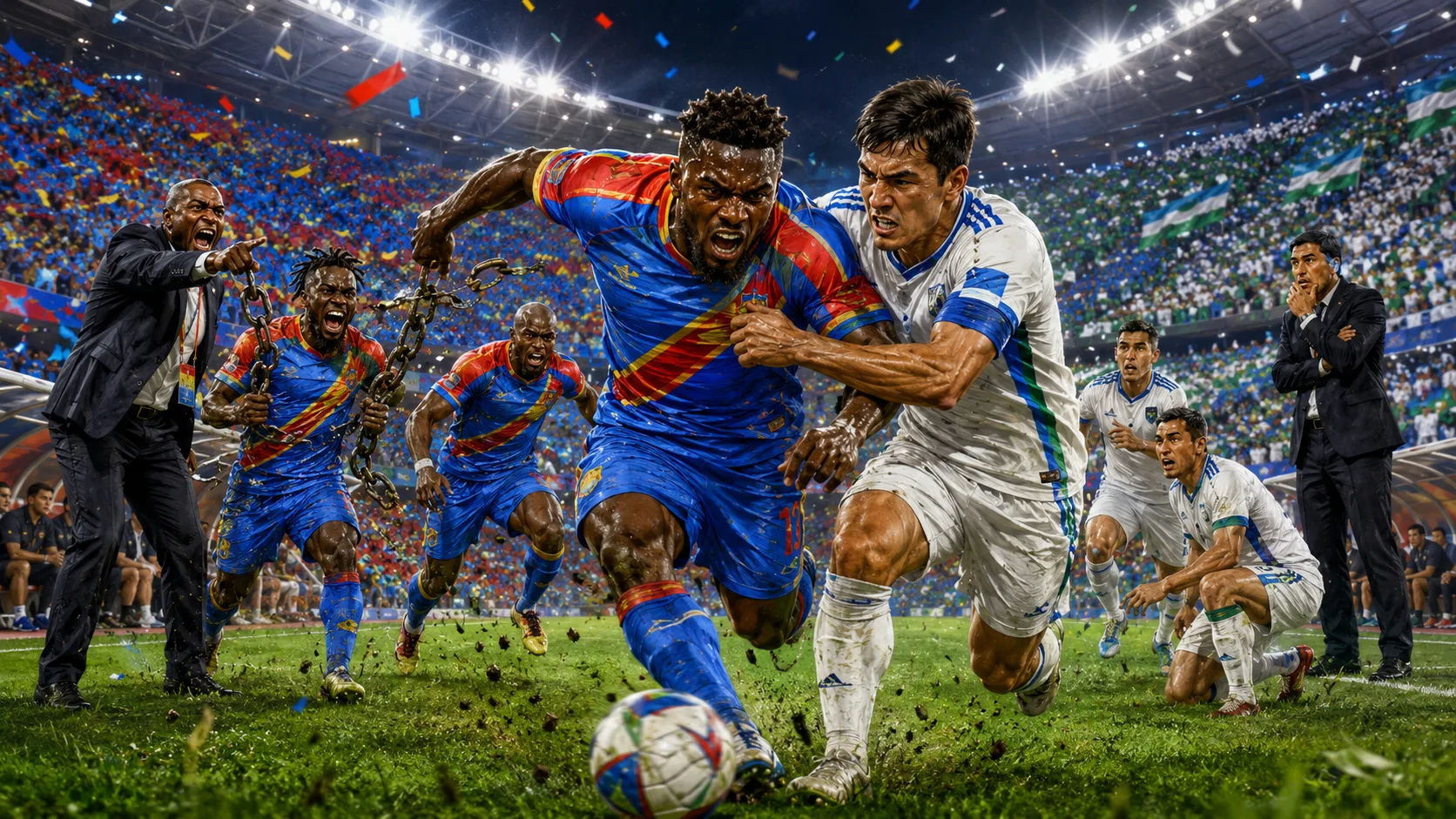 Congo DR vs Uzbekistan World Cup 2026 preview with Leopards and White Wolves players