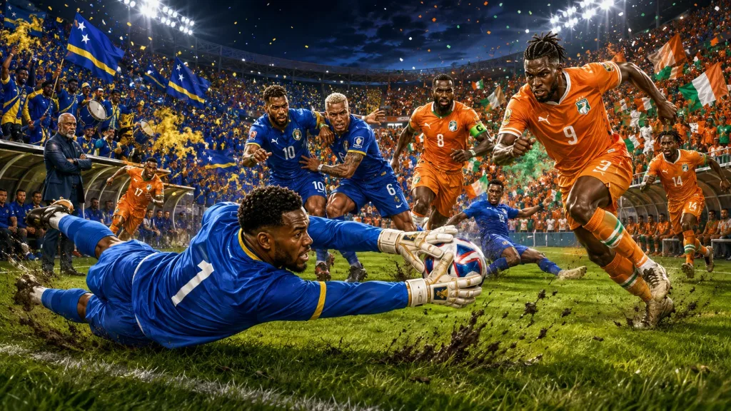 Curacao vs Ivory Coast World Cup 2026 preview with Eloy Room Franck Kessie Amad Diallo and Group E qualification stakes