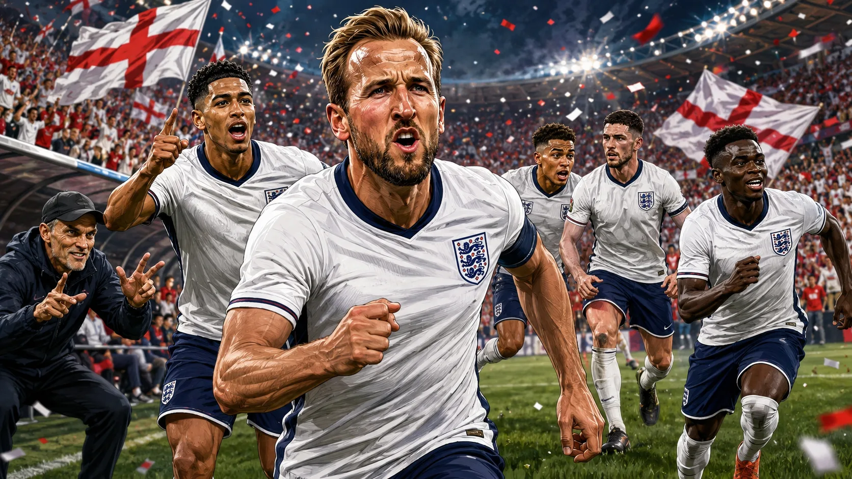 England World Cup 2026 preview with Harry Kane Jude Bellingham Declan Rice and Thomas Tuchel