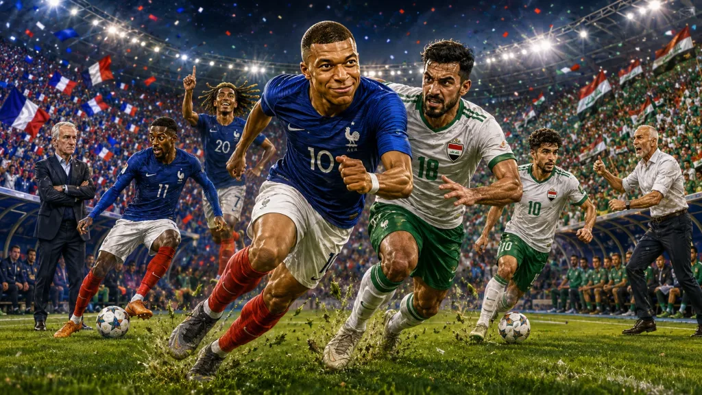 France vs Iraq World Cup 2026 preview with Kylian Mbappe Aymen Hussein Ousmane Dembele and Graham Arnold