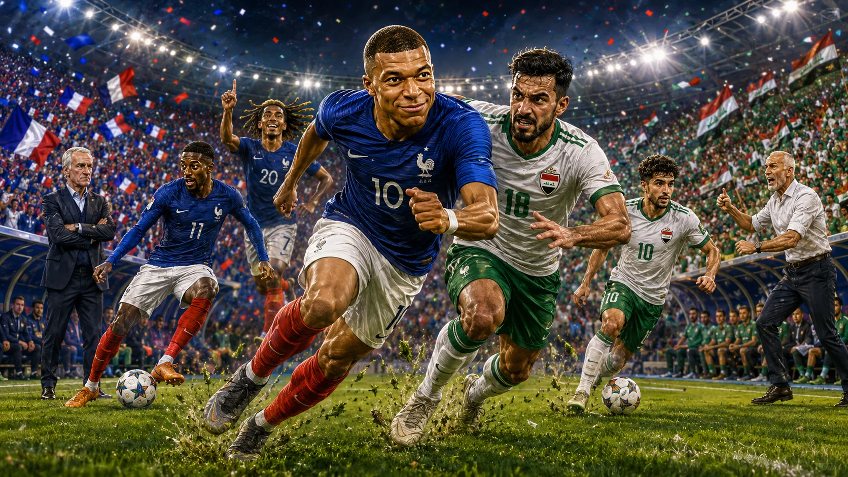 France vs Iraq World Cup 2026 preview with Kylian Mbappe Aymen Hussein Ousmane Dembele and Graham Arnold