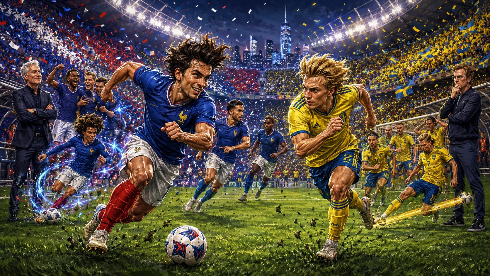 France vs Sweden World Cup 2026 last-32 preview with Les Bleus and Sweden players