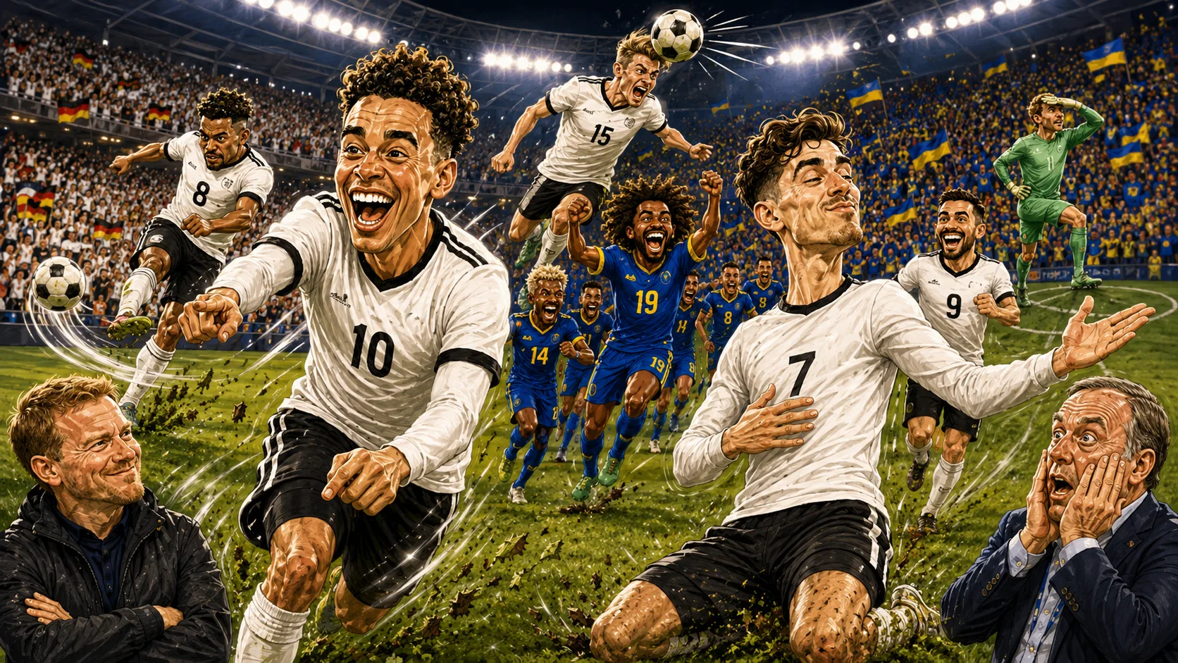 Germany 7-1 Curacao World Cup 2026 result with Kai Havertz Jamal Musiala and Livano Comenencia
