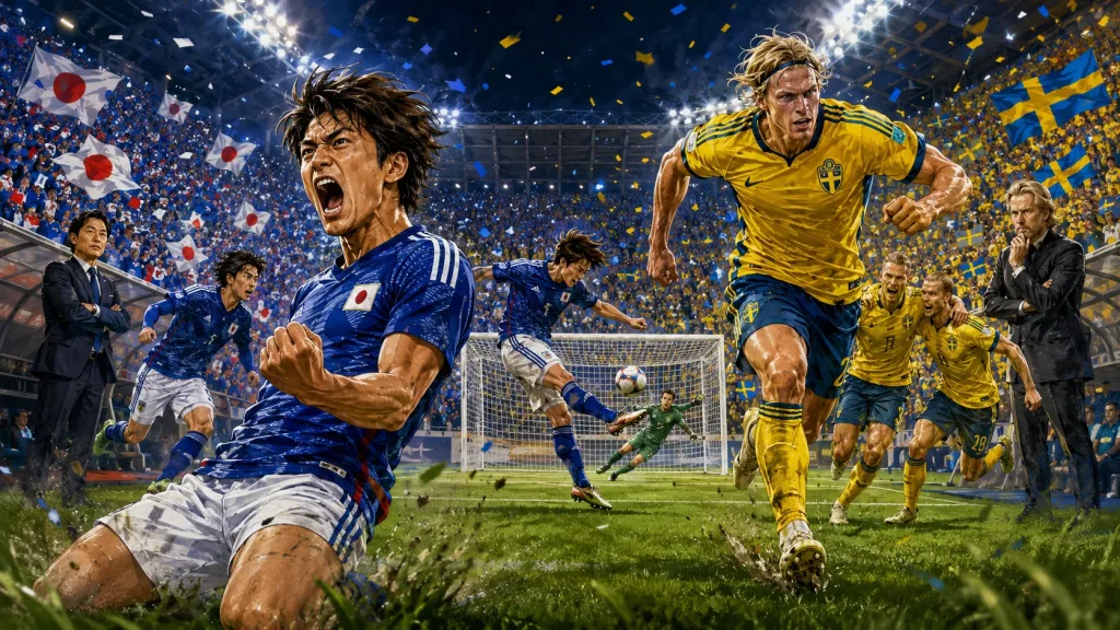 Japan vs Sweden World Cup 2026 preview with Ayase Ueda Daichi Kamada Viktor Gyokeres and Alexander Isak
