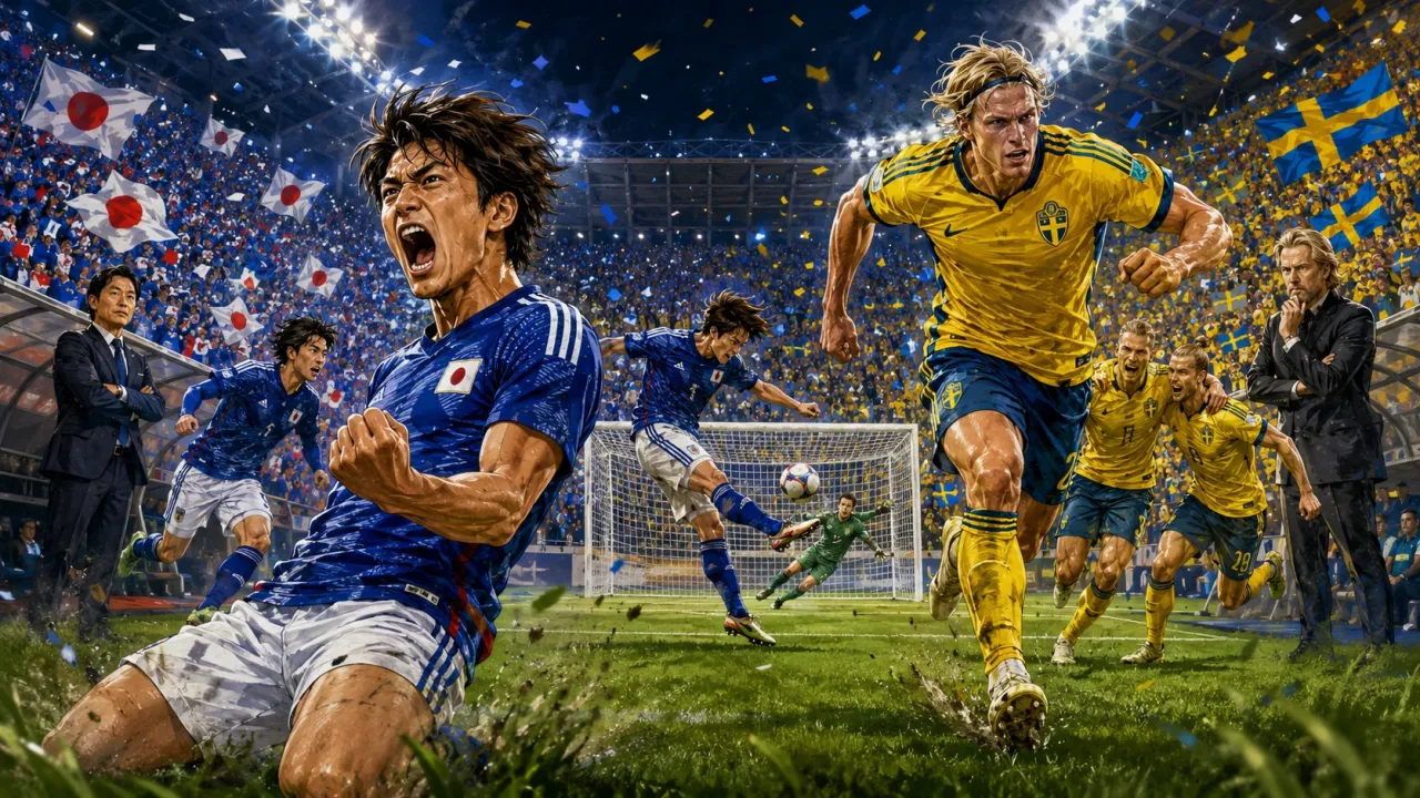 Japan vs Sweden World Cup 2026 preview with Ayase Ueda Daichi Kamada Viktor Gyokeres and Alexander Isak