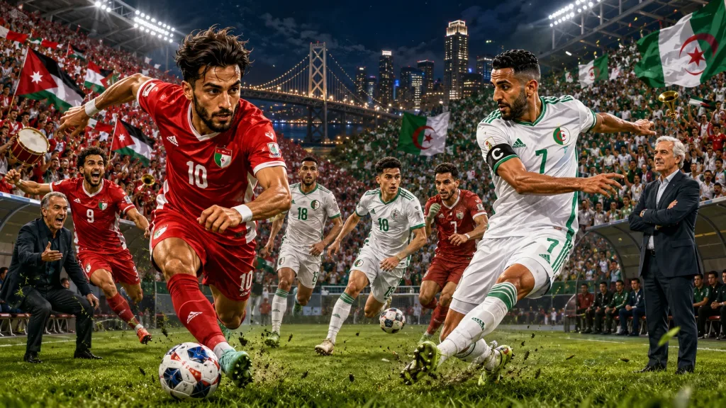Jordan vs Algeria World Cup 2026 preview with Mousa Al-Tamari Riyad Mahrez Ali Olwan and Mohamed Amoura