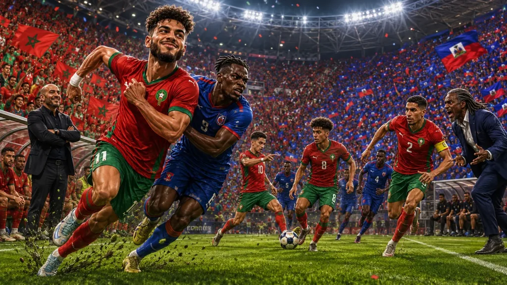 Morocco face Haiti in Atlanta with the Atlas Lions chasing a place in the World Cup 2026 last 32.