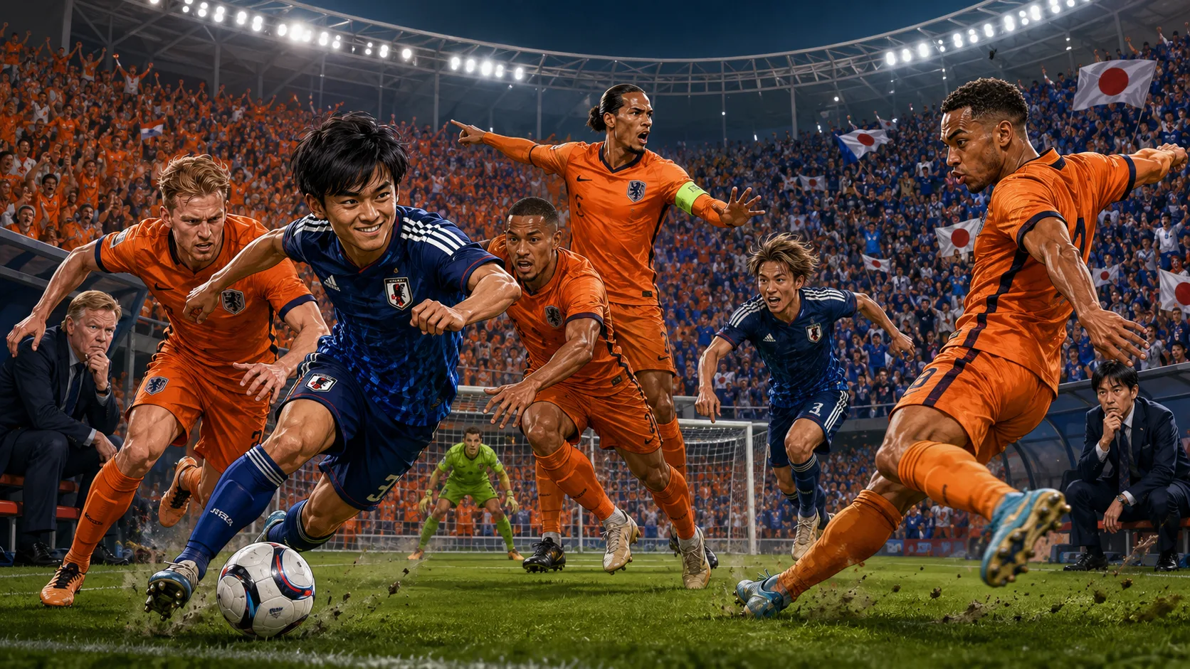 Netherlands vs Japan World Cup 2026 preview with Take Kubo Cody Gakpo Virgil van Dijk and Ayase Ueda