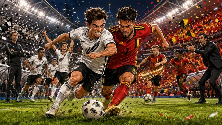 New Zealand vs Belgium World Cup 2026 preview with All Whites and Red Devils players