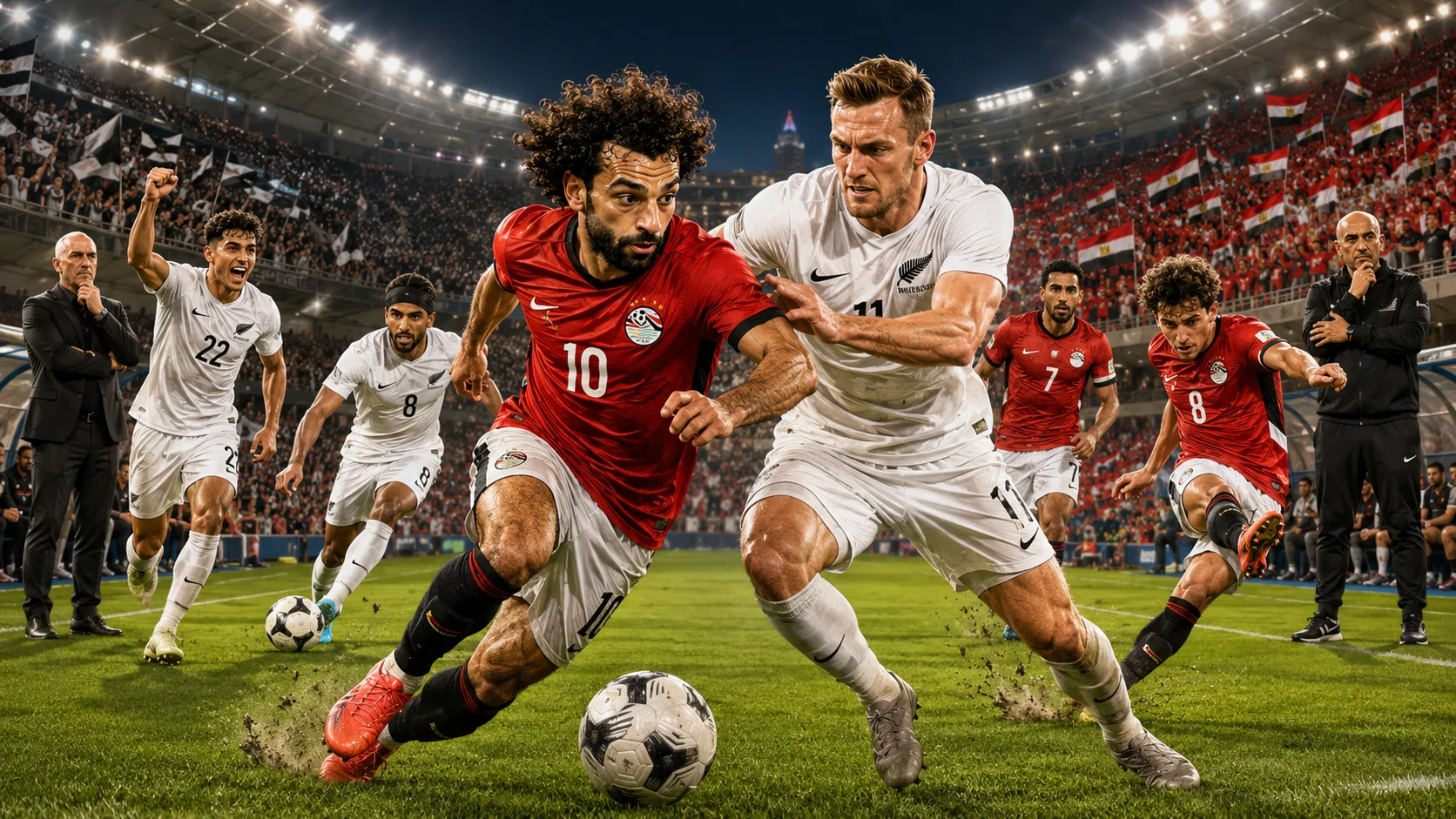 New Zealand vs Egypt World Cup 2026 prediction with Chris Wood Elijah Just Mohamed Salah and Omar Marmoush