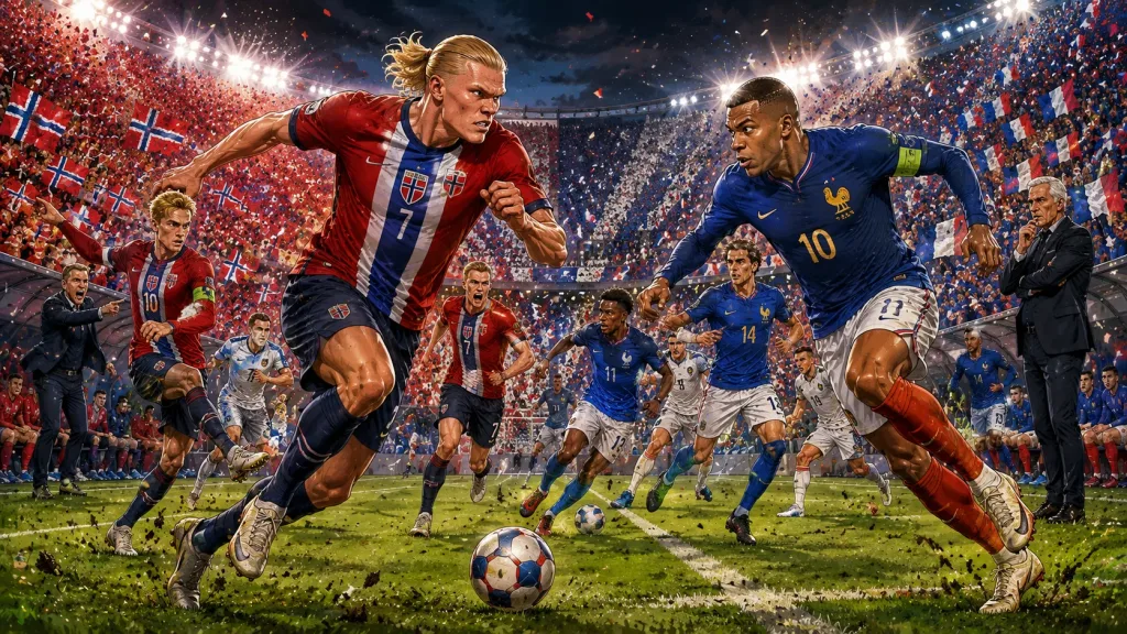 Norway vs France World Cup 2026 preview with Haaland Mbappe Odegaard and France attackers