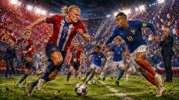 Norway vs France World Cup 2026 preview with Haaland Mbappe Odegaard and France attackers