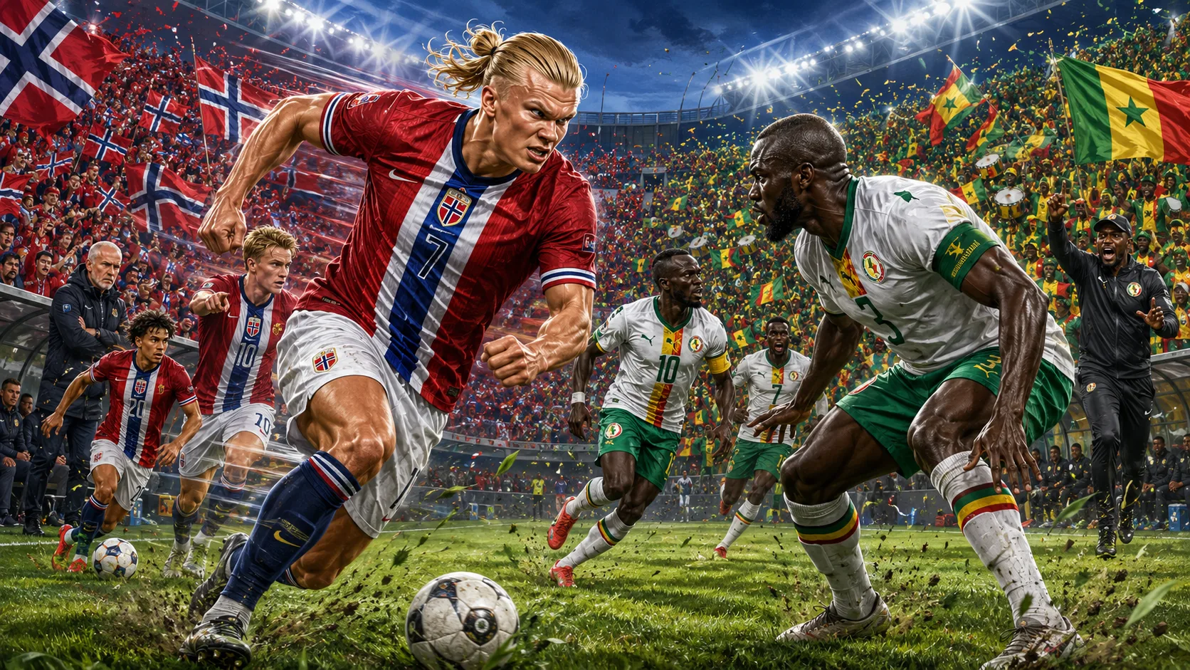 Norway vs Senegal World Cup 2026 preview with Erling Haaland Sadio Mane Martin Odegaard and Kalidou Koulibaly