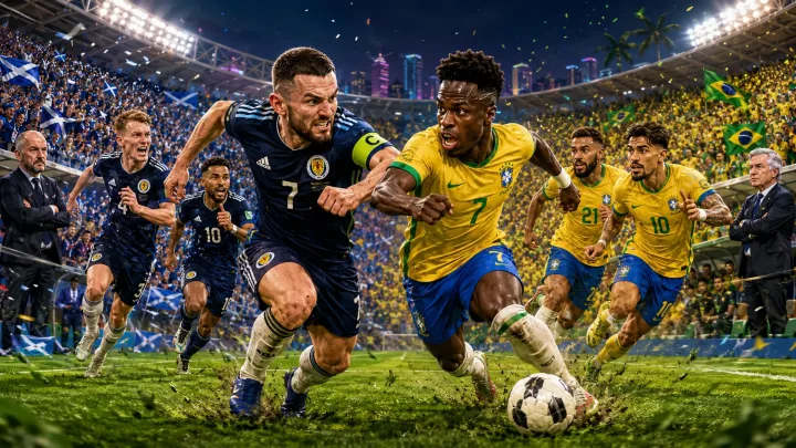 Scotland and Brazil prepare for a high-stakes World Cup 2026 Group C showdown in Miami.