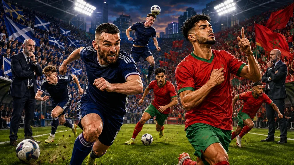 Scotland vs Morocco World Cup 2026 prediction with John McGinn Scott McTominay Ismael Saibari and Brahim Diaz