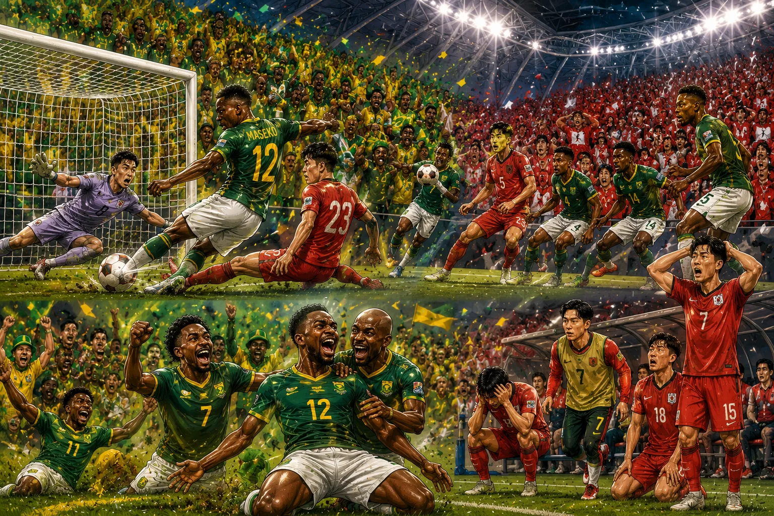 https://chatgpt.com/c/6a3cbbc8-10d8-83ea-83ba-bdfa242a6860#:~:text=South%20Africa%20players%20celebrate%20after%20Thapelo%20Maseko%20scores%20against%20South%20Korea%20in%20a%20World%20Cup%202026%20Group%20A%20match