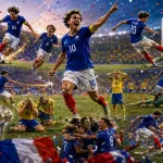 France players celebrate after beating Sweden 3-0 at World Cup 2026